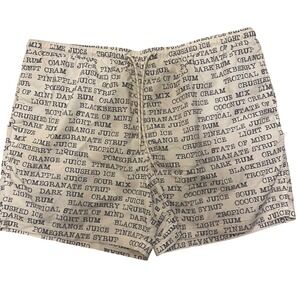 Men's Novelty Cocktail Drink Recipe‎ Print Swim Trunks Shorts Drawstring